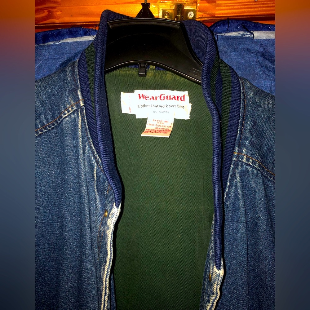 Men’s Vintage Wear Guard Button Up Jean Jacket